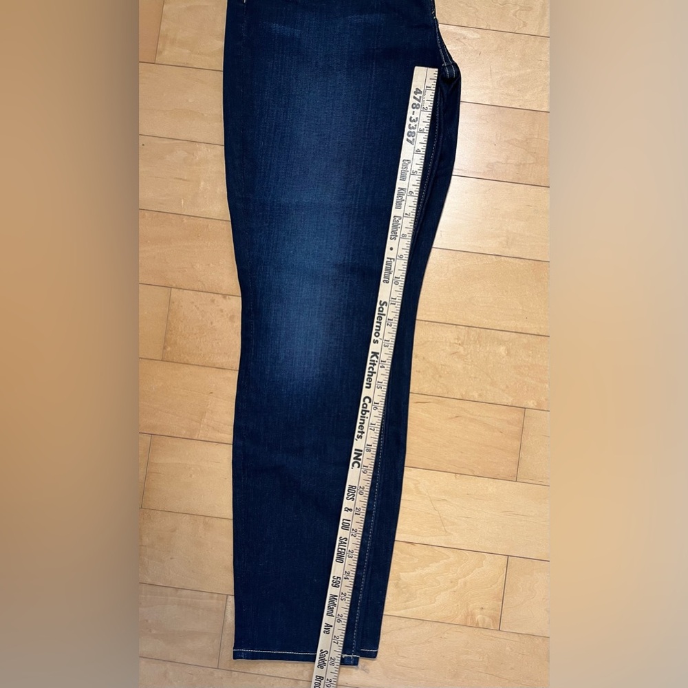 NWOT - 7 For All Mankind “Ankle Gwenevere” Style Dark Indigo Skinny Jeans- Sz 32 - Picture 9 of 9